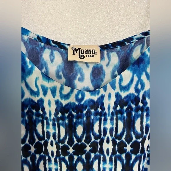 Show me your Mumu Cami tank top Sz L blue - Picture 3 of 4